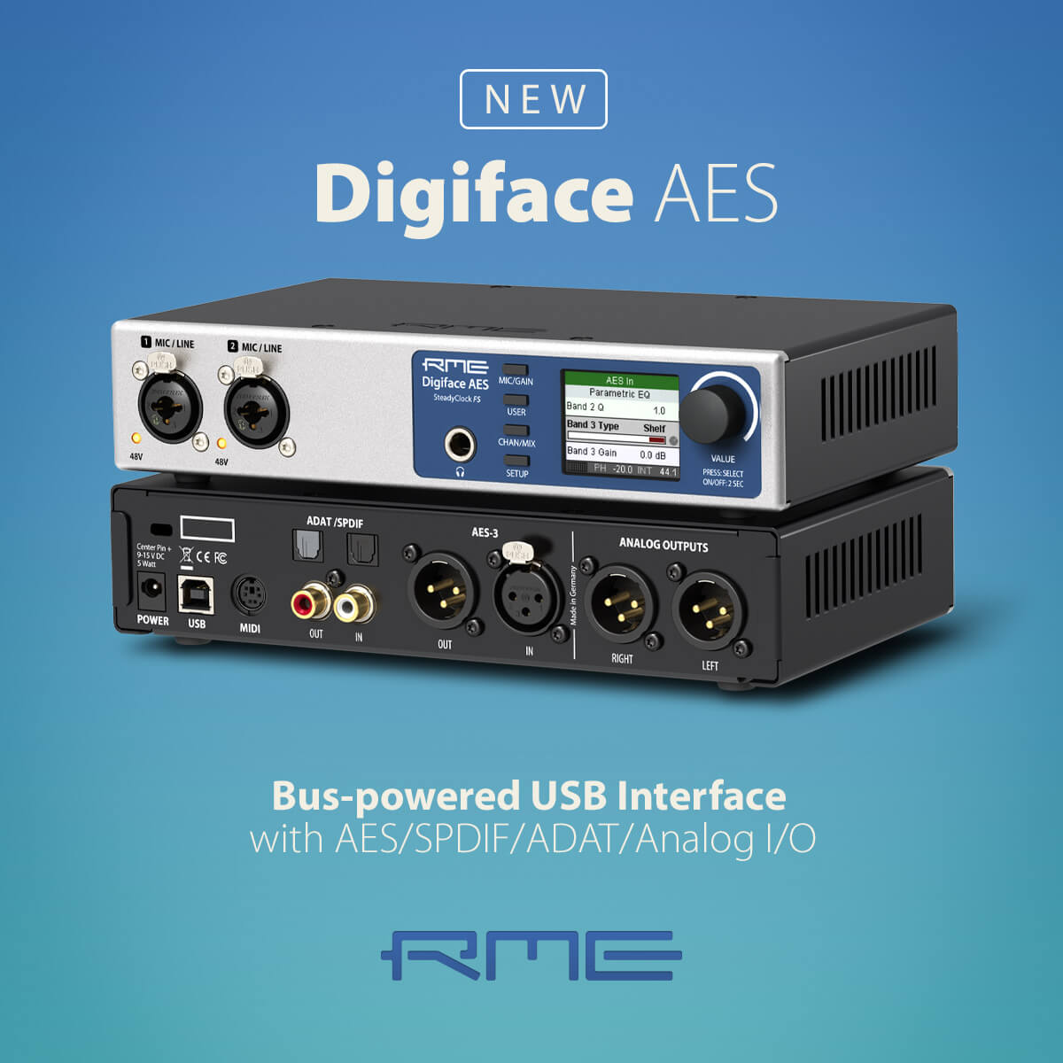 Az RME bemutatja a Digiface AES-t