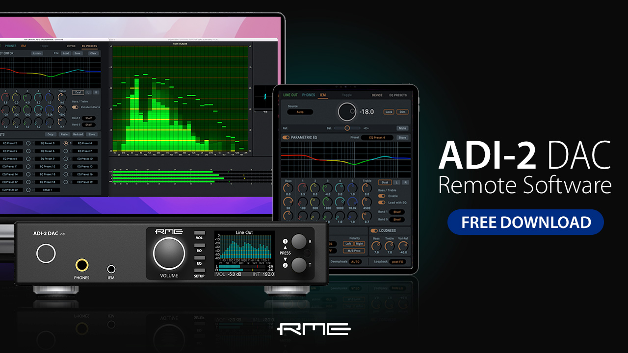ÚJ:RME ADI-2 Remote szoftver!